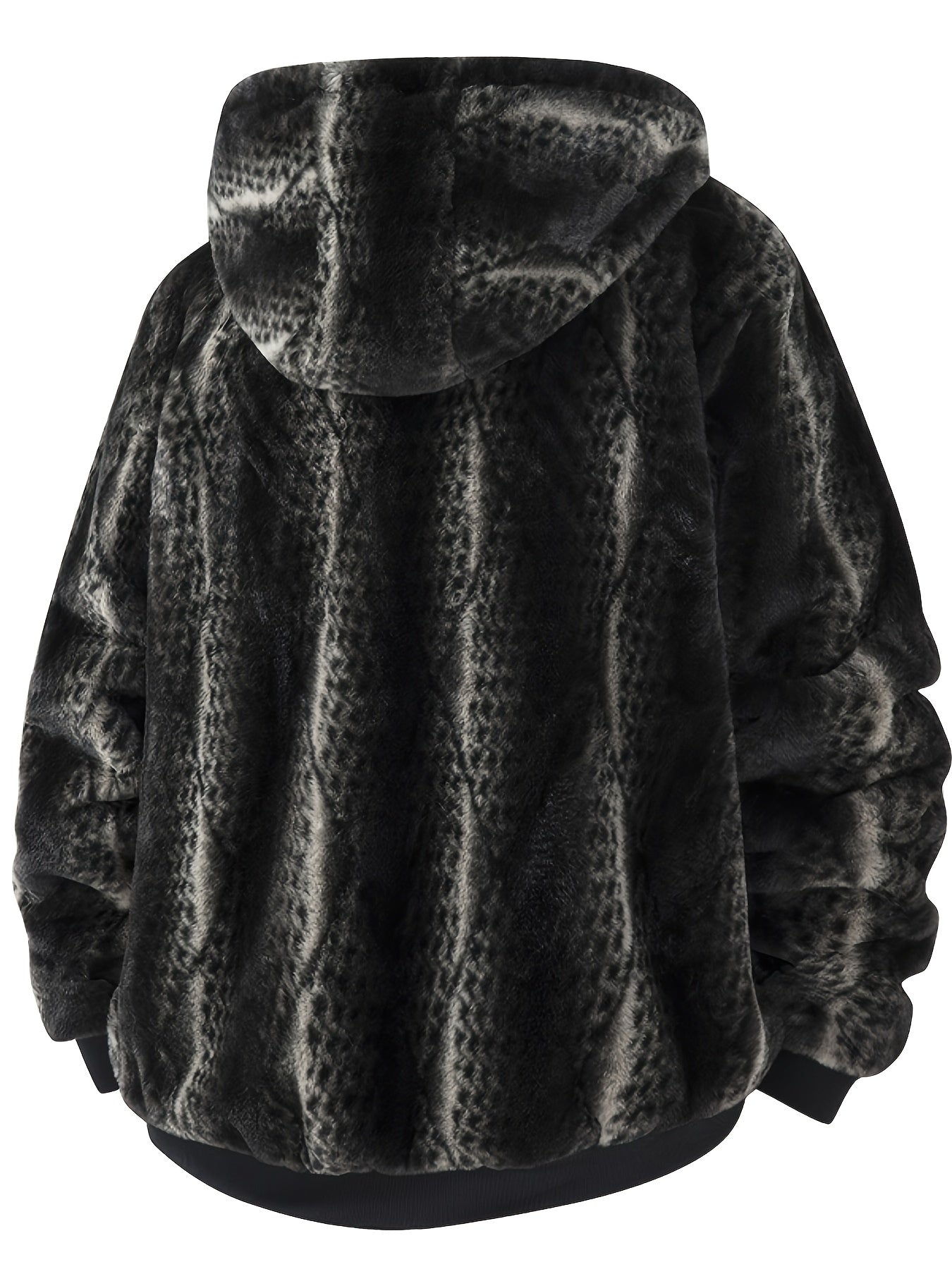 Men's Solid Hooded Jacket - Windproof & Warm