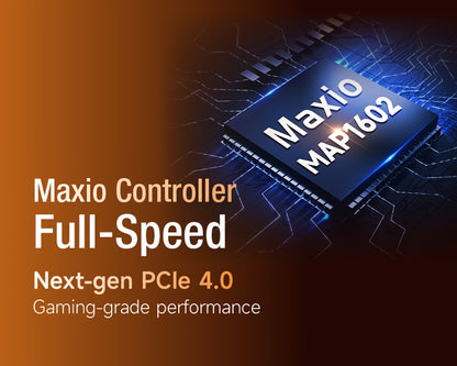 SIX X7400-Pro 1 TB/2 TB 7350 MB/s Lesegeschwindigkeit | PCIe 4.0 NVMe, robust und zuverlässig für Gaming, Büro und Content-Erstellung, mit elegantem Metalldesign und leistungsstarkem Kühlsystem, Gaming-Zubehör, professionelles Erscheinungsbild, H