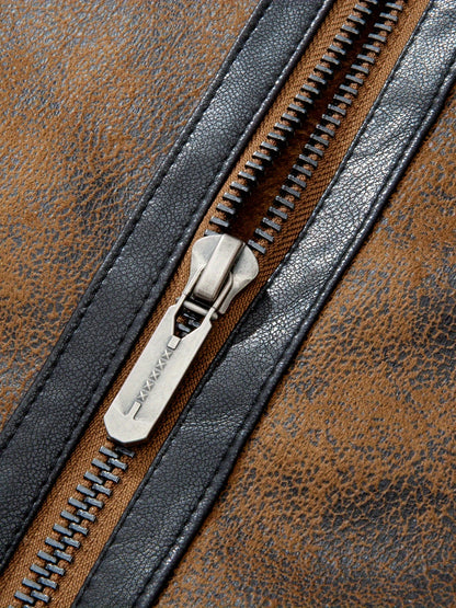 Men's Autumn-Winter Thickened Fleece-Lined Bomber Jacket