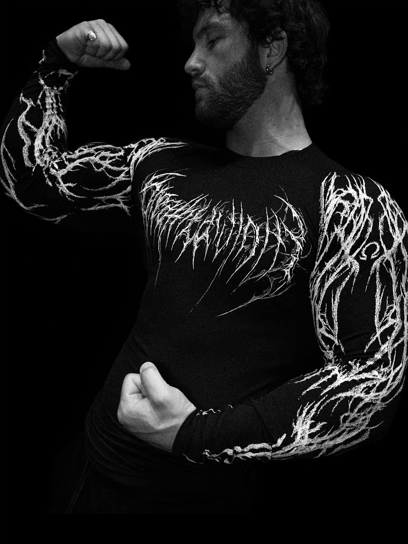 Men's Compression Long Sleeve Fitness Shirt - Muscle Fit