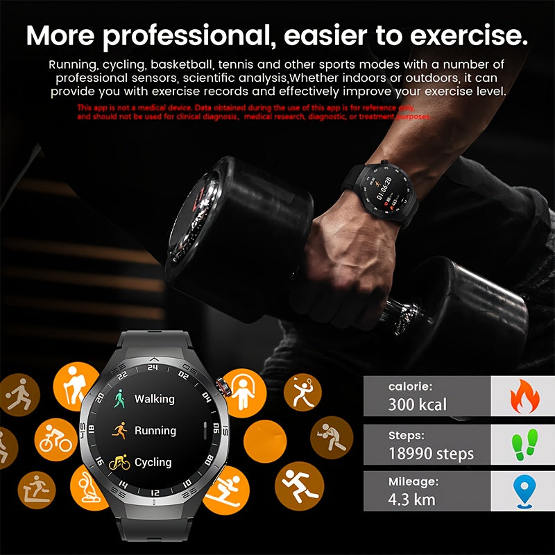 GPS GT5 Pro Men's Smartwatch - 3.86cm HD Display 100+ Sports