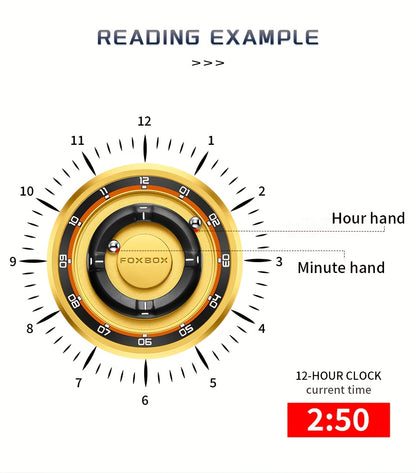 FOXBOX Men’s Fashion Watch – Unique Dial, Leather Strap, Quartz & Waterproof