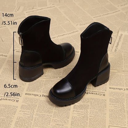Women's Chunky Heel Ankle Boots