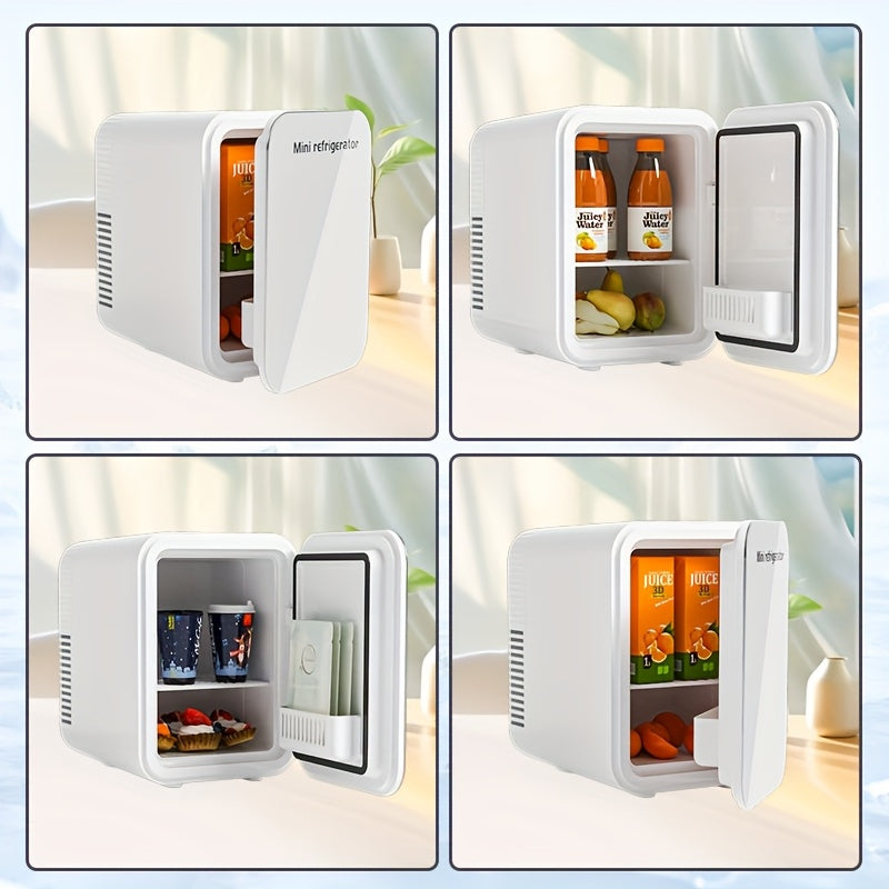 Mini-réfrigérateur pour camping-car 4 L - Glacière et chauffe-plats portables CA + 12 V CC