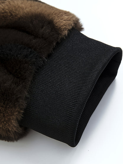 Men's Solid Hooded Jacket - Windproof & Warm