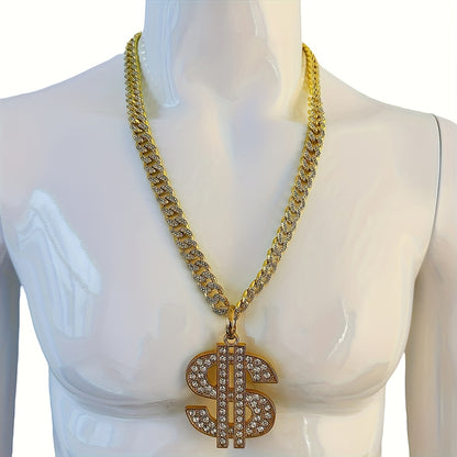 Men's Heavy-Duty Dollar Sign Necklace
