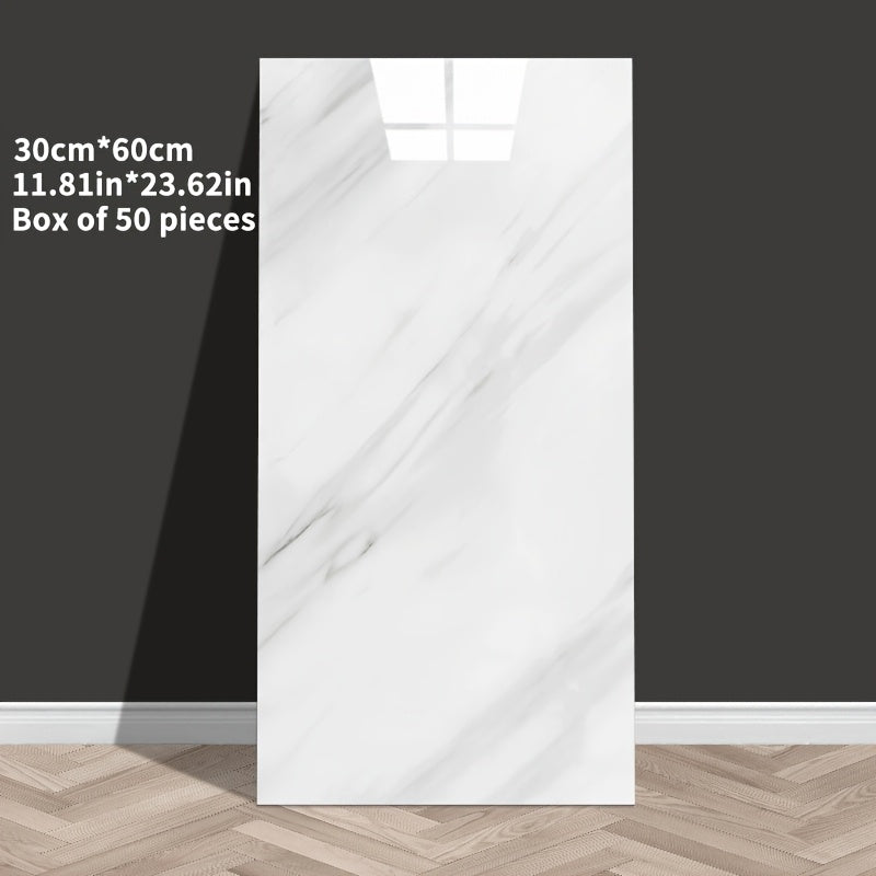 3D Marble Self-Adhesive Wall Tiles — 20/30/50 pcs