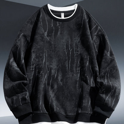 Men's Tie-Dye Sweatshirt - Round Neck Pullover