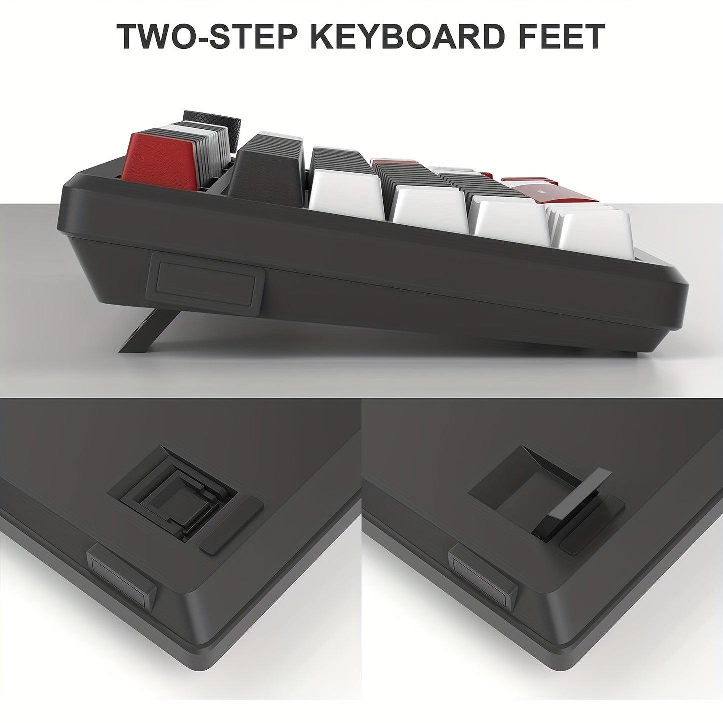 MAGEGEE Compact 75% Mechanical Gaming Keyboard - Ice Blue Backlit