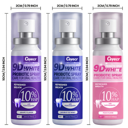 Oral Spray 3pcs 20ML - Breath Freshener Peach Mint Grape