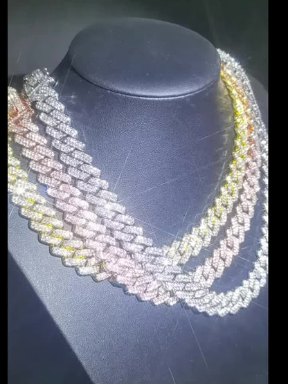 2pcs Necklace + Bracelet Set - Punk Hip Hop Chain Unisex