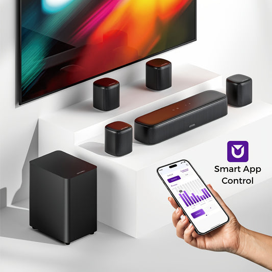 ULTIMEA 7.1ch Surround Sound Bar - 330W 4 Speakers TV System