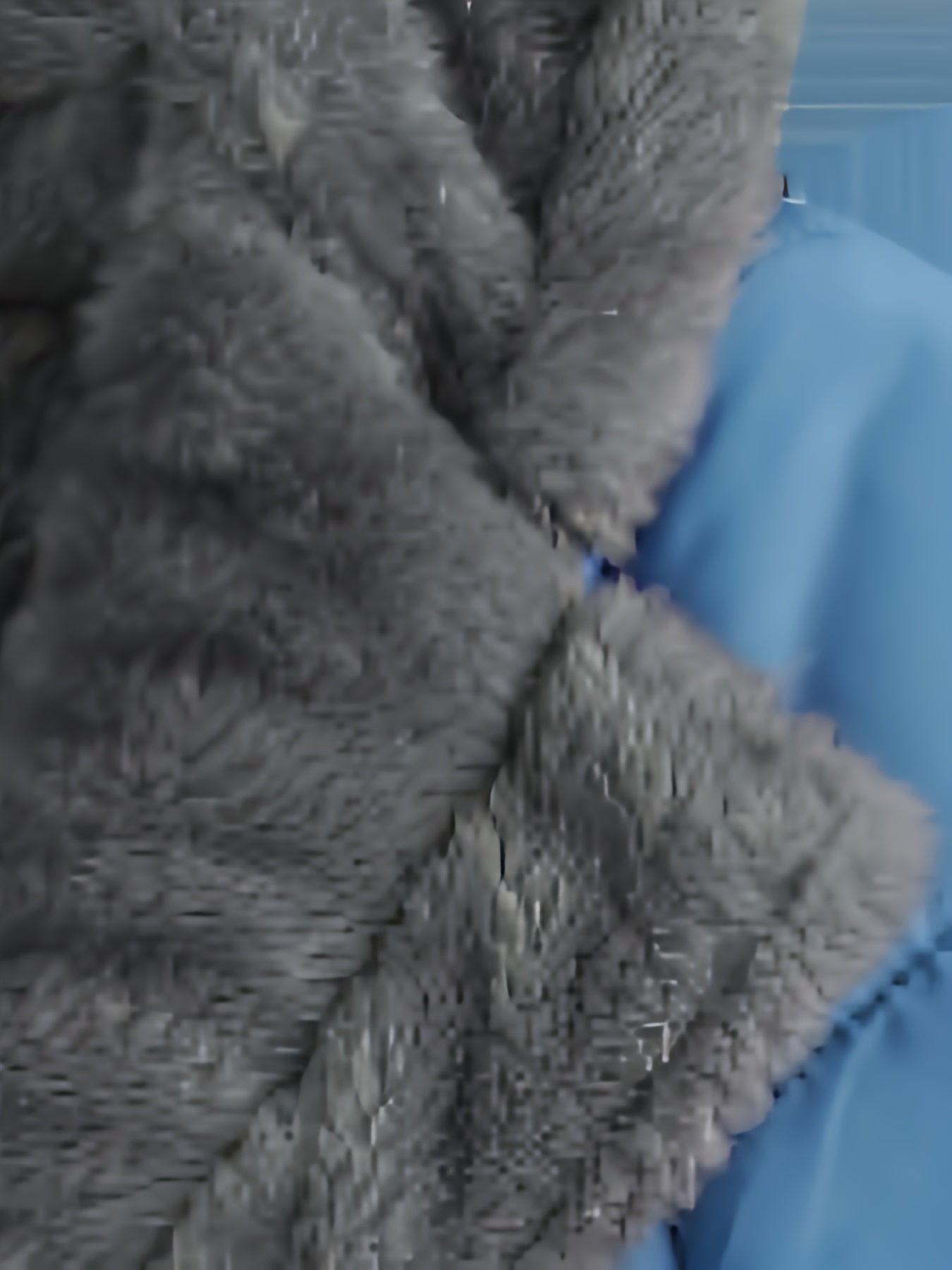 Plus Size Hooded Mid-Length Thick Warm Coat - Anti-Cold Zipper