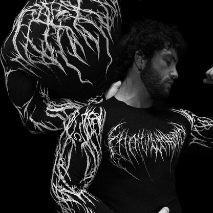 Men's Compression Long Sleeve Fitness Shirt - Muscle Fit