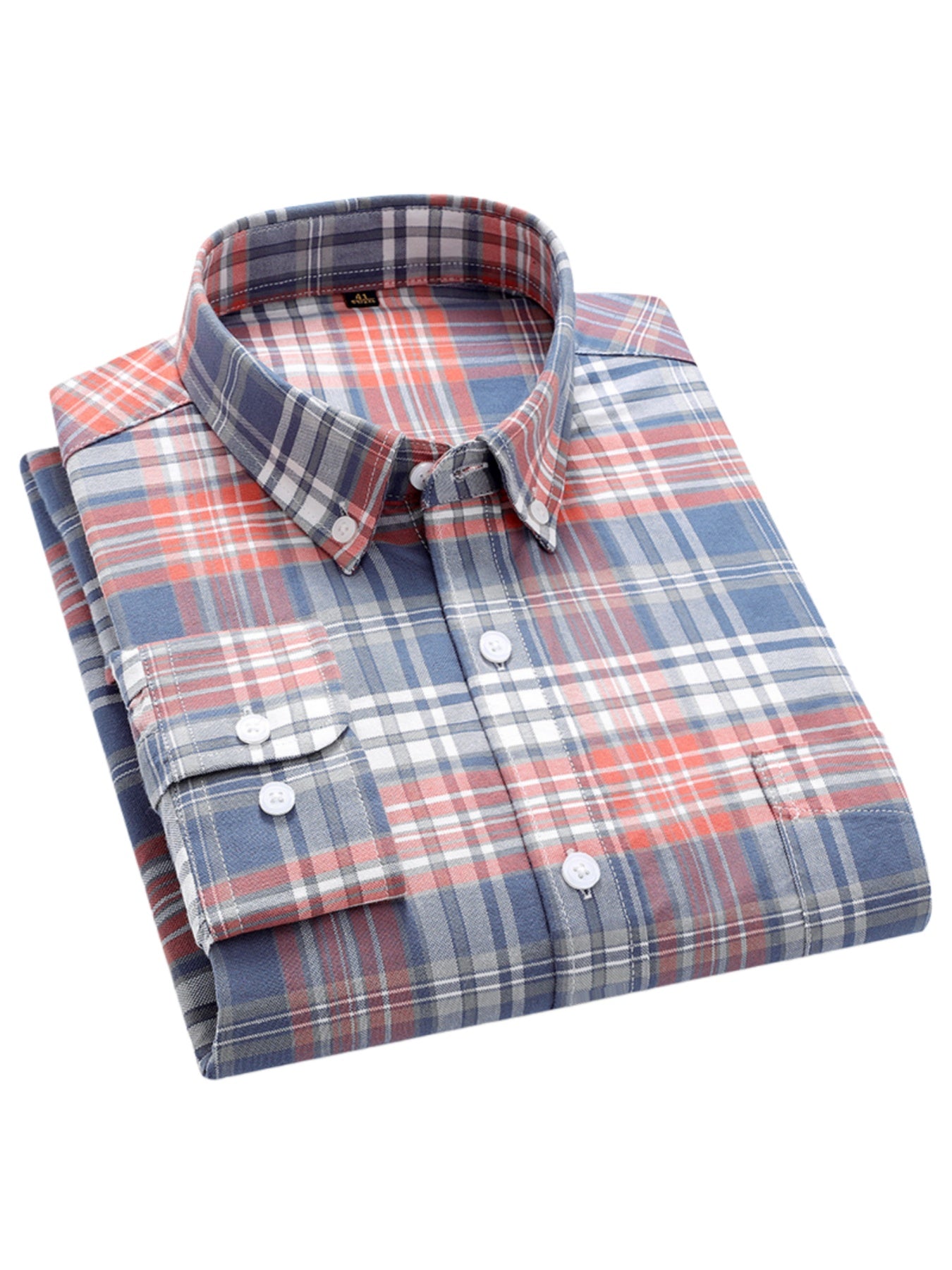 Men's 3-Pack Long Sleeve Oxford Shirts - Embroidered Chest Pockets