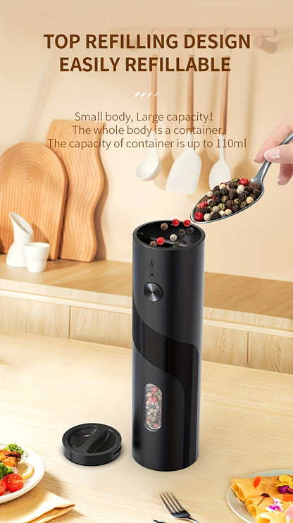 Electric Salt & Pepper Grinder - Rechargeable USB LED