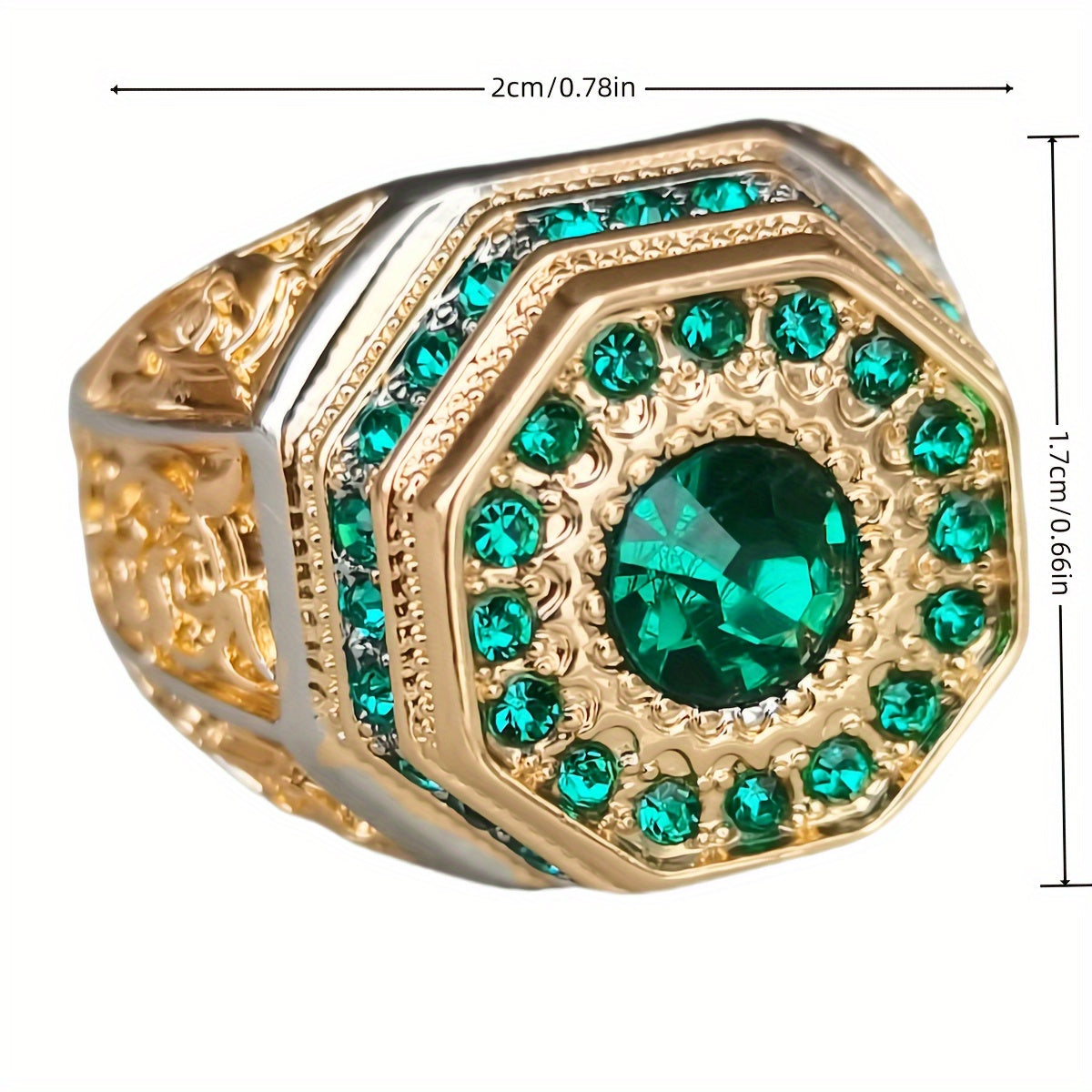 Retro Totem Two-Tone Ring