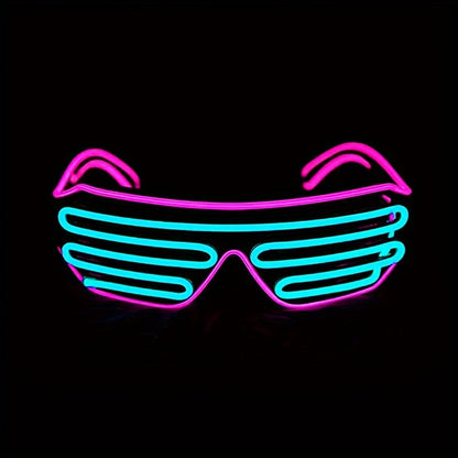 LED Party Glasses - Neon Eyes Glow-in-the-Dark Blinking Effect