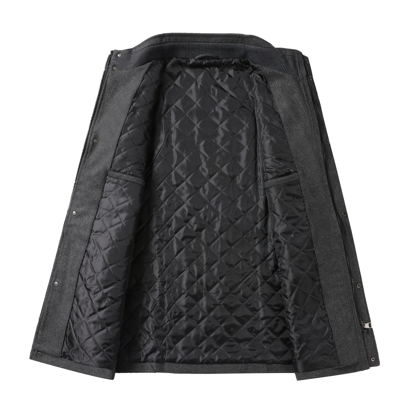 Men's Autumn/Winter Tweed Coat - Business Double-Breasted Wool