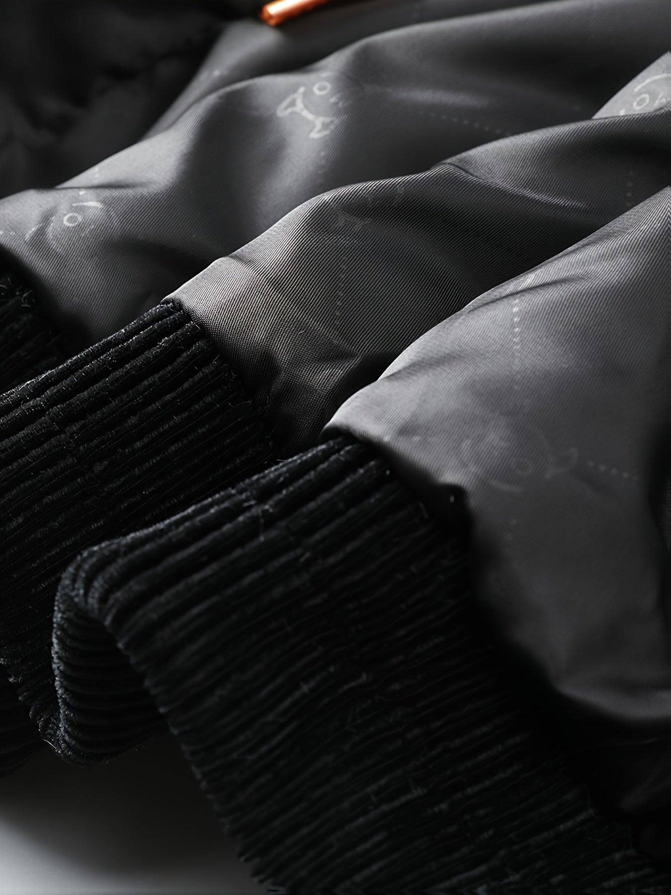 NOIR COUTURE “VANTAGE” Monogram Fleece Jacket