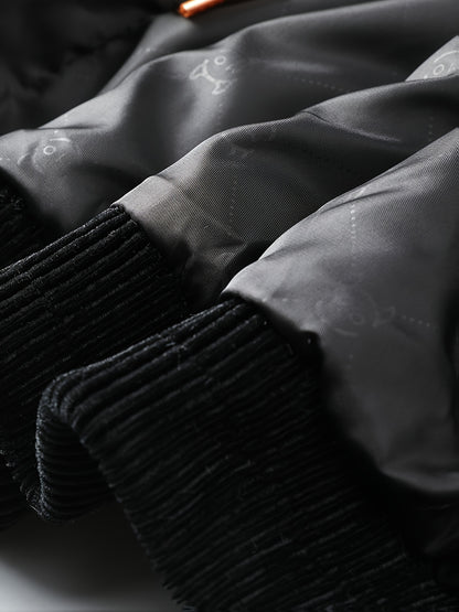 NOIR COUTURE “VANTAGE” Monogram Fleece Jacket