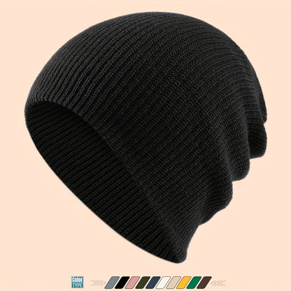 Gothic Beanie Hat - White Bone Spikes