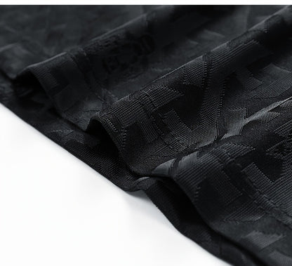 Men's Jacquard Summer Shirt - Ice Feel Round Neck