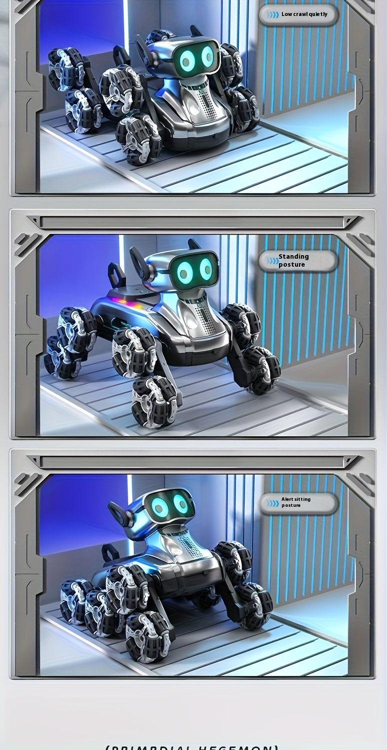 MechaPaw All-Terrain Robot Dog - 8-Wheel Remote Control Mechanical