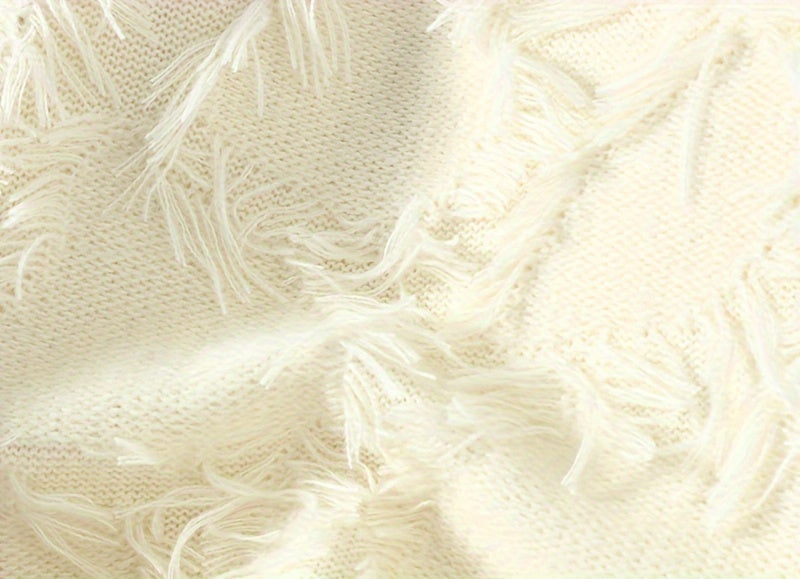 Men's Casual Fringed Pullover Sweater - High Stretch Knit