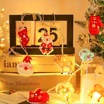 Gleaming LED Christmas String Lights – Santa, Snowman & More