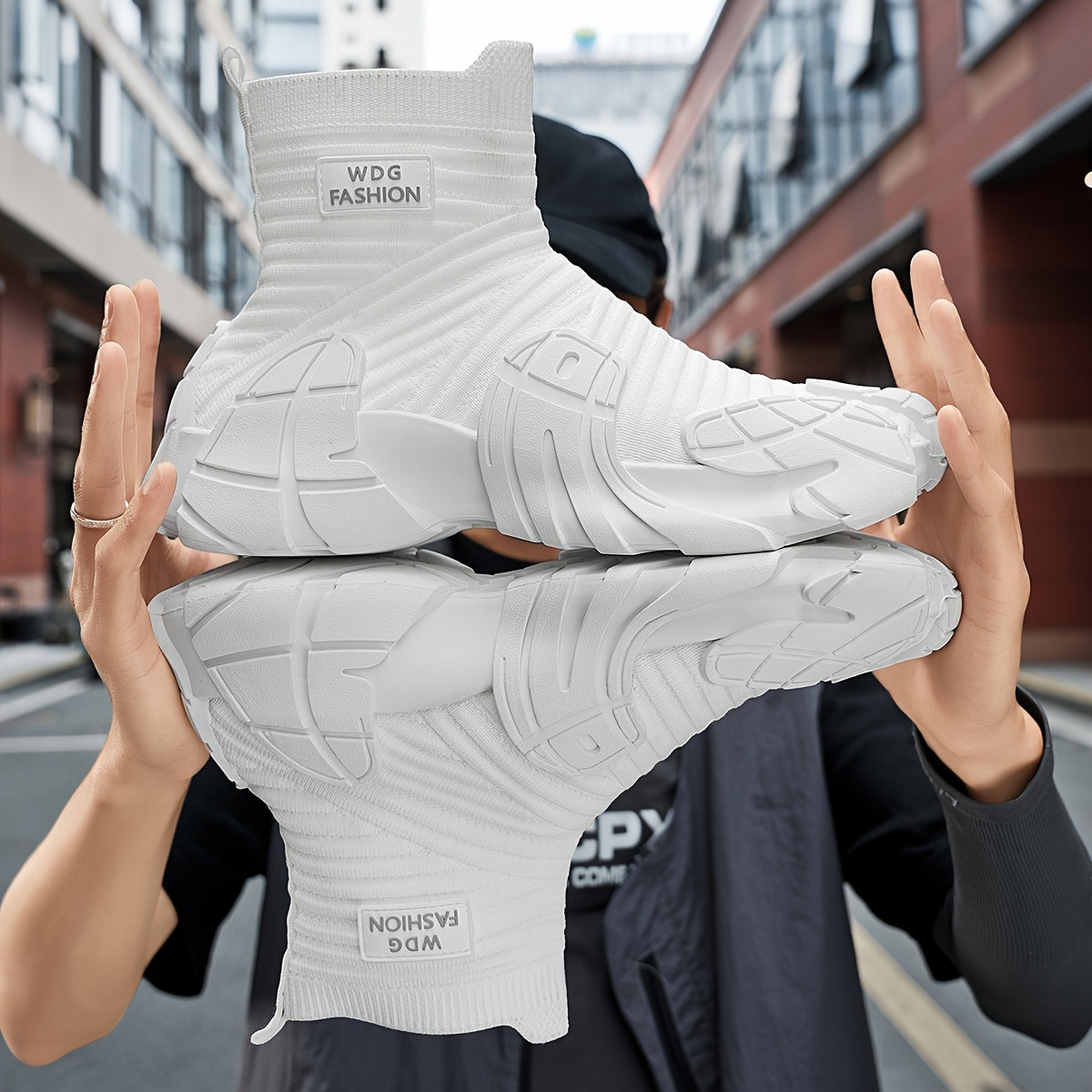 Men's Slip-On Sock Sneakers - Breathable Casual Hiking Shoes