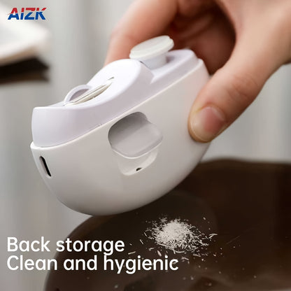 2-in-1 Electric Nail Clipper & Polisher - LED Light USB Charging