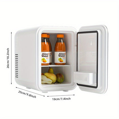 Mini-réfrigérateur pour camping-car 4 L - Glacière et chauffe-plats portables CA + 12 V CC