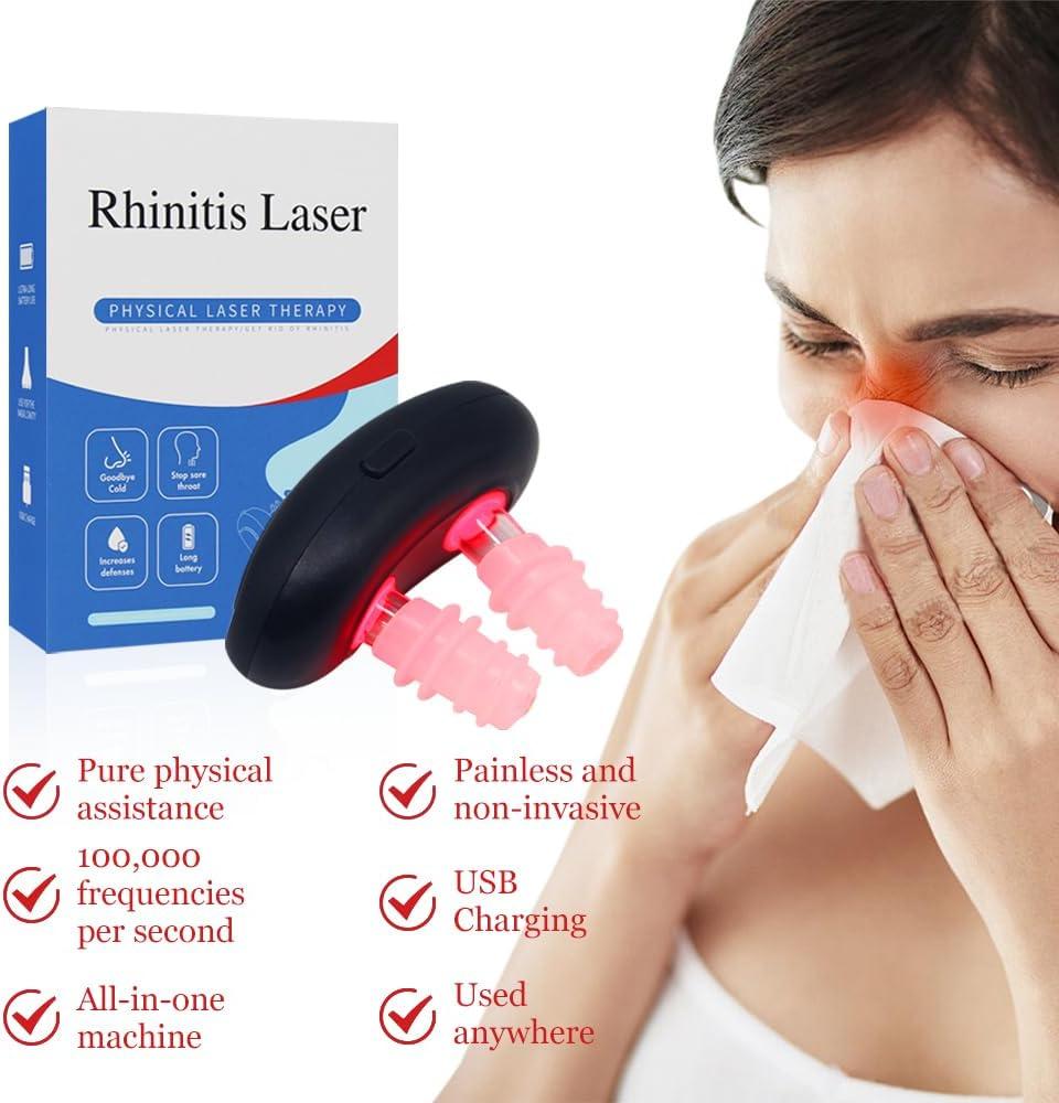 Wireless Red Light Nose Therapy Device – Pulsed Low-Frequency Nasal Massager