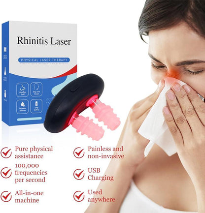 Wireless Red Light Nose Therapy Device – Pulsed Low-Frequency Nasal Massager