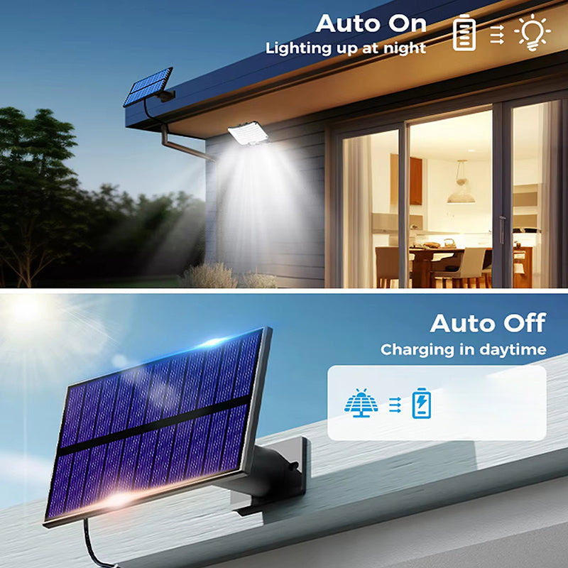 MACROCOSM 4pcs Smart Solar Wall Lights - 234 LED Motion Sensor Remote