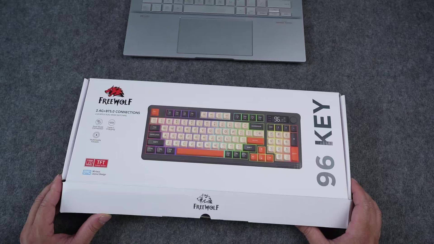M96 Wireless Keyboard - Dual Mode 5.0/2.4G with RGB Backlit