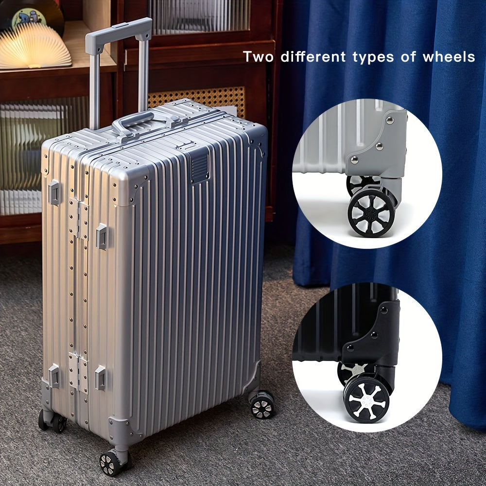 Aluminum Magnesium Alloy Luggage 20-28" - Password Lock Hard Case