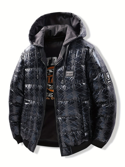 Men's Stylish Puffer Jacket - Thickened Warm