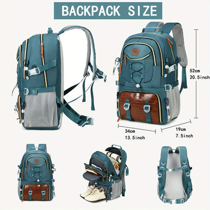 ENOSHI 40L Large Backpack - Laptop Shoe Storage Travel Hiking