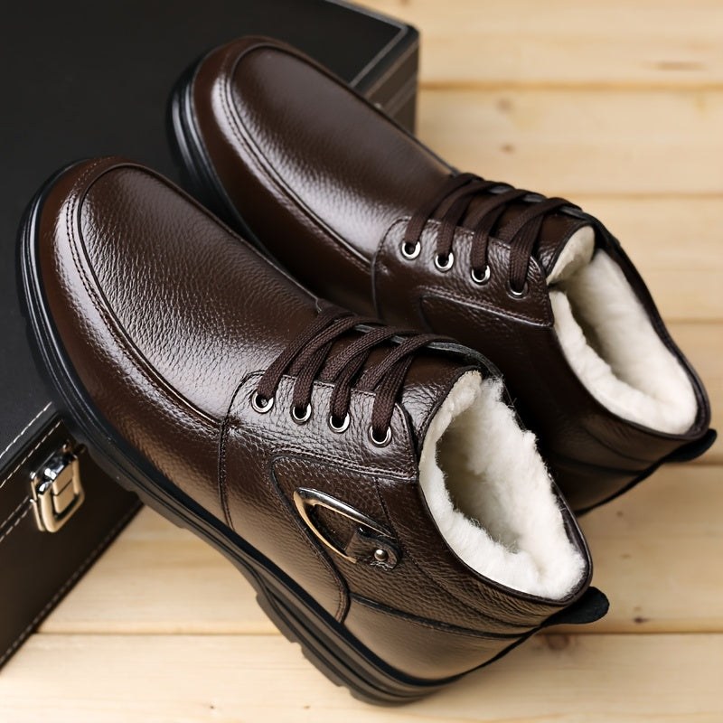 Men's Genuine Leather Winter Boots
