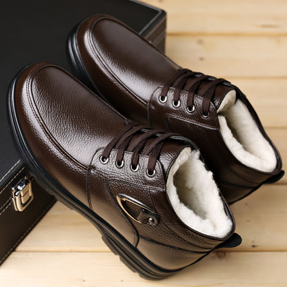 Men's Genuine Leather Winter Boots