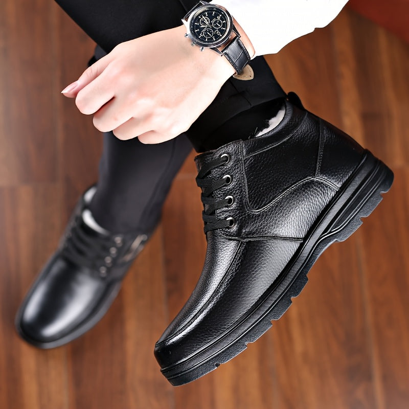 Men's Genuine Leather Winter Boots