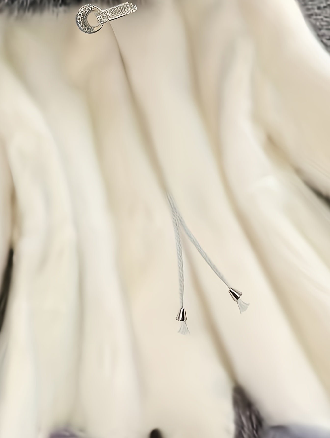 Plus Size Women's Faux Fur-Lined Hooded Coat