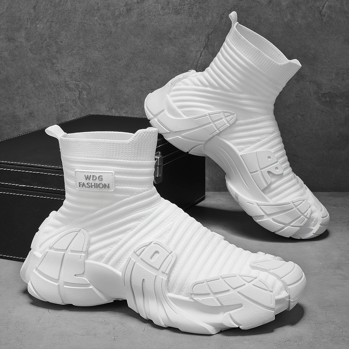 Men's Slip-On Sock Sneakers - Breathable Casual Hiking Shoes