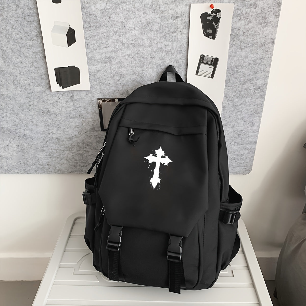 Black Backpack - Foldable Travel Bag