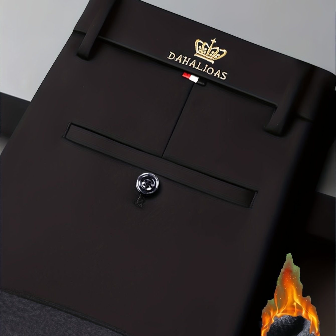 Men's Thickened Winter Dress Pants - Light Business Formal