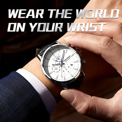 Men's Automatic Mechanical Watch - Premium Hollow Dial Vintage