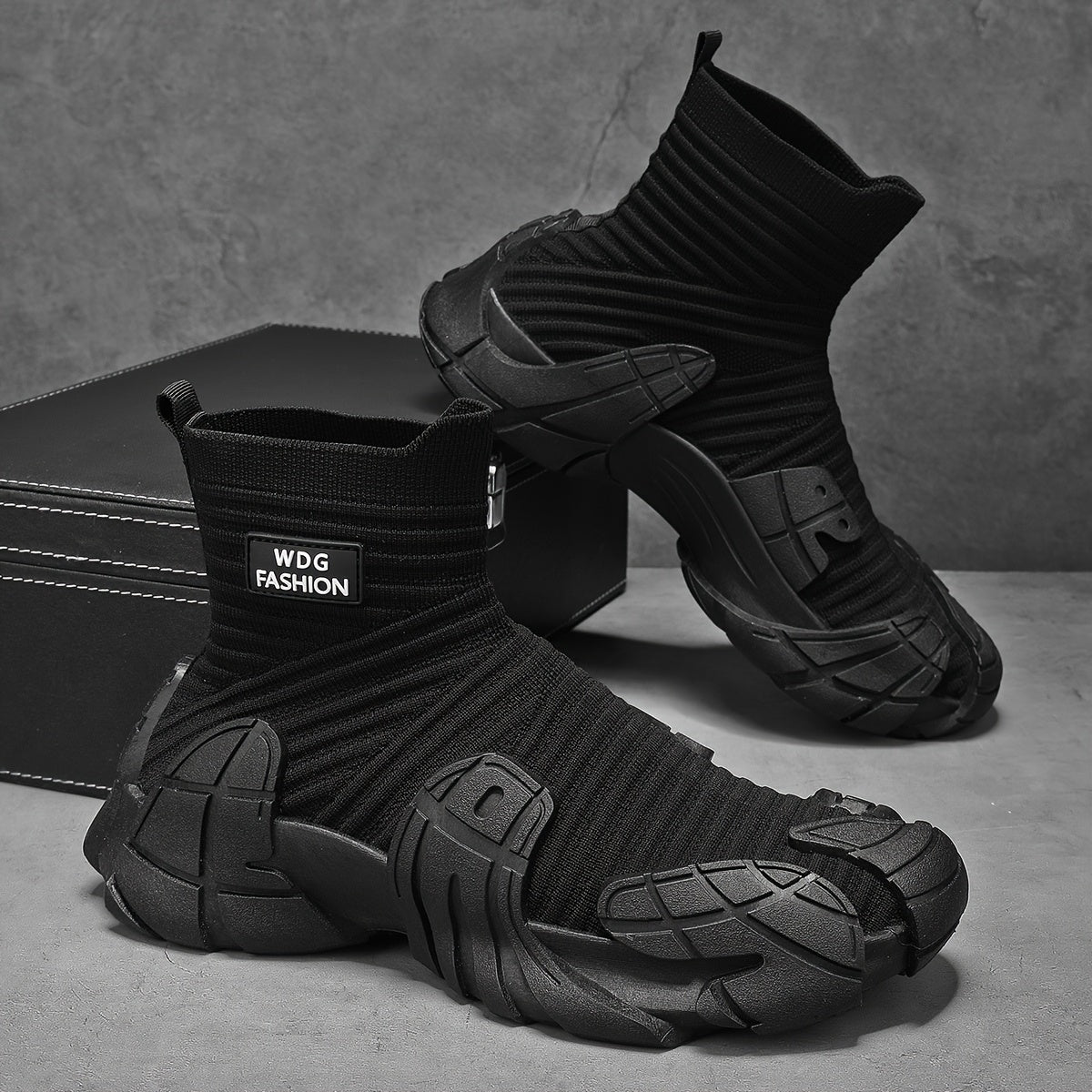 Men's Slip-On Sock Sneakers - Breathable Casual Hiking Shoes