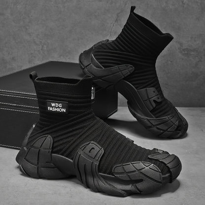 Men's Slip-On Sock Sneakers - Breathable Casual Hiking Shoes